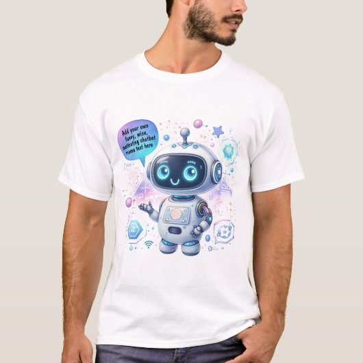 Maak Chatbot Memes met Cartoon Sjablonen T-shirt (Voorkant)