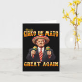 Maak Cinco De Mayo Groot Again Kaart (Gele Bloem)