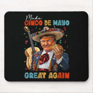 Maak Cinco De Mayo Groot Again Trump Gitaar Tacos Muismat