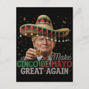 Maak Cinco de Mayo Groot Opnieuw-Vrouwen Trump Som Feestdagenkaart