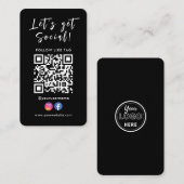 Maak contact met de Amerikaanse Qr-code Facebook I Visitekaartje (Voorkant / Achterkant)