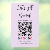 Maak contact met het Amerikaanse Qr Code Professio Raamsticker (Vel 3)