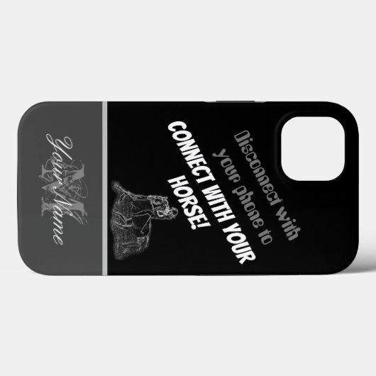 Maak contact met je paard. Case-Mate iPhone case (Achterkant (horizontaal))