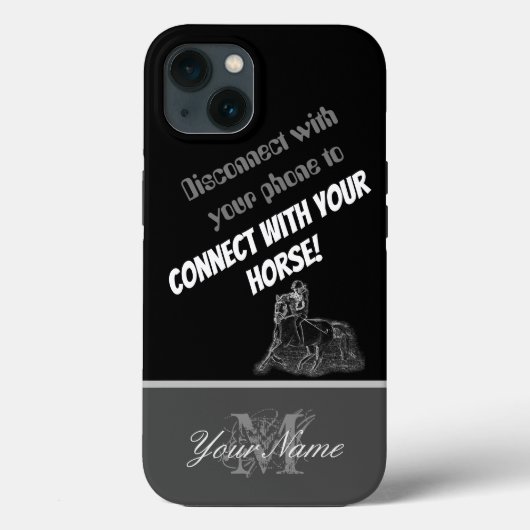 Maak contact met je paard. Case-Mate iPhone case (Achterkant)