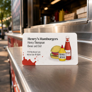 Maak contact met mij QR-code Eenvoudige Hamburge Visitekaartje