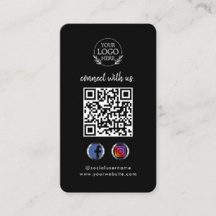 Maak contact met ons Aangepaste sociale media QR Visitekaartje
