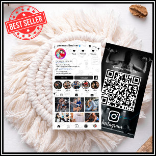 Maak contact met ons Fitness Trainer Persoonlijke Visitekaartje