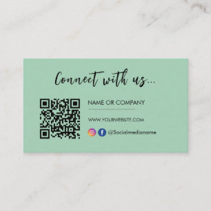 Maak contact met ons Instagram Facebook Logo Green Visitekaartje