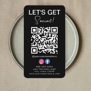 Maak contact met ons Instagram Facebook Logo Qr Co Visitekaartje