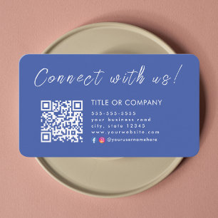 Maak contact met ons Instagram Facebook Qr Code Visitekaartje