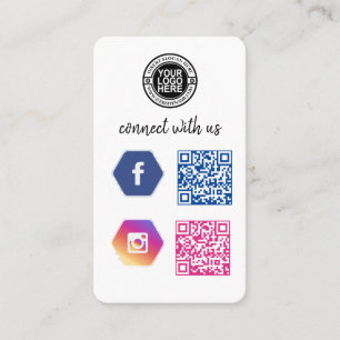 Maak contact met ons QR-code voor sociale media Visitekaartje