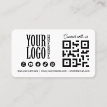 Maak contact met ons Social Media QR Code met Bedr
