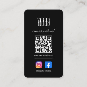 Maak contact met ons Visitekaartje via social medi