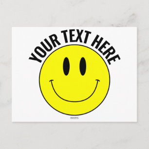 Maak, Creëer Je Eigen Smilie Smile Ansichtkaart Briefkaart