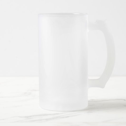 Maak Creëer ontwerp Aangepast Gepersonaliseerd Gep Matglas Bierpul (Rechts)