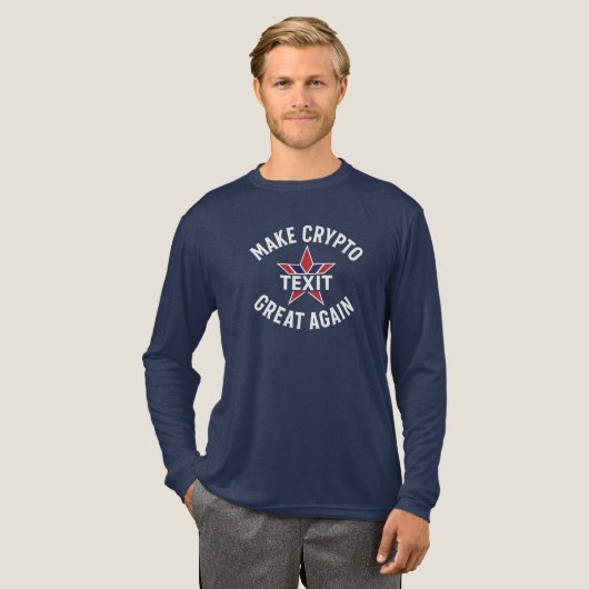 Maak Crypto Great Again Bella + Canvas Tri-blend L Shirt (Voorkant)