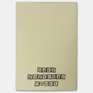 Maak dagelijkse telling Inspirerend Typografie Post-it® Notes
