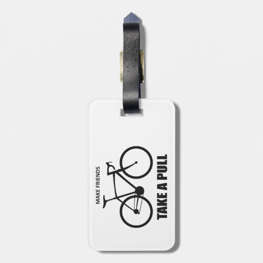 Maak dat vrienden een volledige fiets maken bagagelabel (Achterkant verticaal)