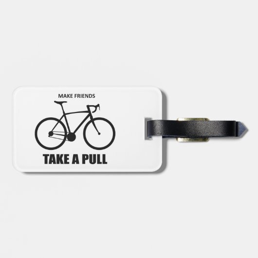 Maak dat vrienden een volledige fiets maken bagagelabel (Achterkant horizontaal)