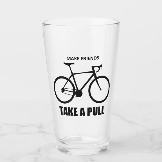 Maak dat vrienden een volledige fiets maken glas (Voorkant)