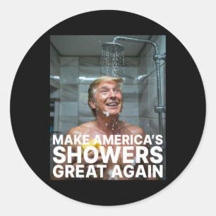 Maak de Amerikaanse buien weer geweldig Trump grap Ronde Sticker