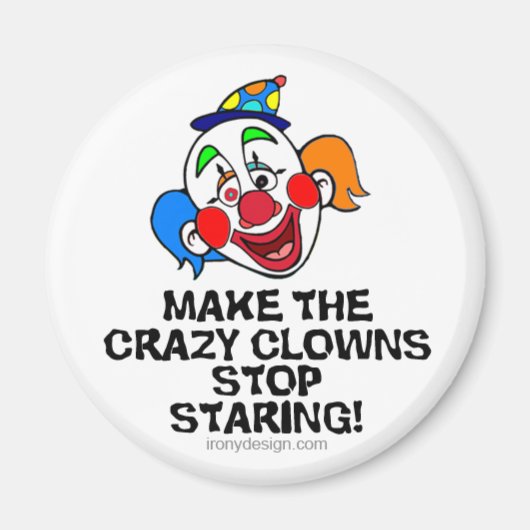 Maak de Crazy Clowns Magneet (Voorkant)