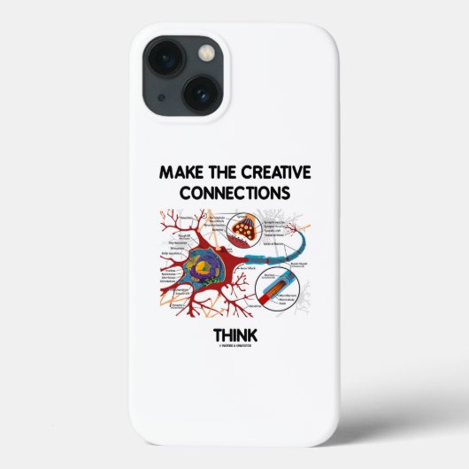 Maak de creatieve verbindingen denken neonsynaps Case-Mate iPhone case (Achterkant)