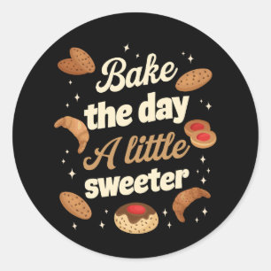 Maak de dag een beetje zoeter ronde sticker