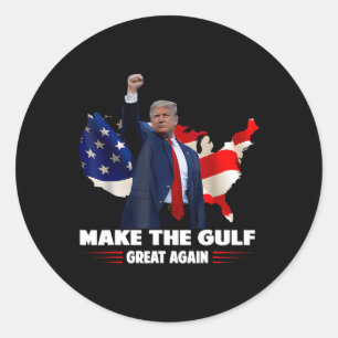Maak de Golf weer geweldig grappig Trump Golf van Ronde Sticker
