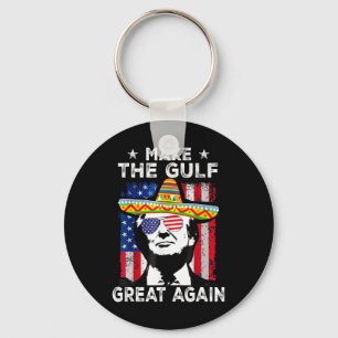 Maak de Golf weer geweldig Trump Mexico Amerika 20 Sleutelhanger