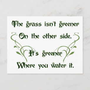 Maak de Grass Groer Briefkaart
