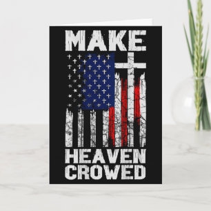 Maak de hemel druk Amerikaanse vlag (op achterkant Kaart