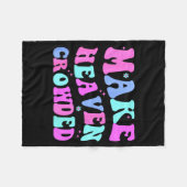 Maak de hemel druk Cute Christelijke tiener meisje Fleece Deken (Voorkant (Horizontaal))