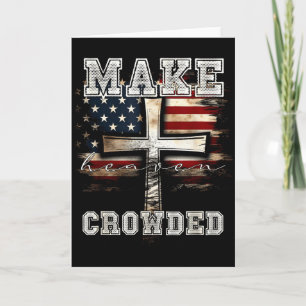 Maak de hemel druk gekruist _ Amerikaanse vlag Chr Kaart