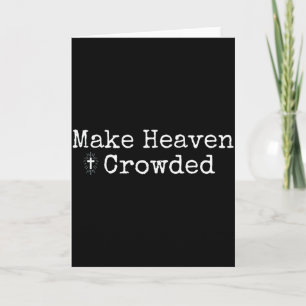 Maak de hemel druk kruis - Minimalistische christe Kaart