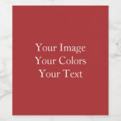 Maak de jouwe wijn etiket (Enkel label)