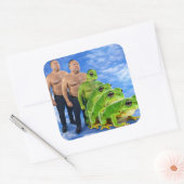 Maak de kikkers gay meme sticker - Satirisch (Envelop)