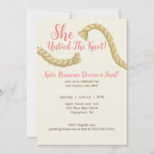 Maak de knoop los scheidingspartij uitnodiging (Voorkant)