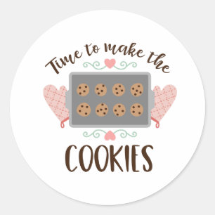 Maak de koekjes ronde sticker