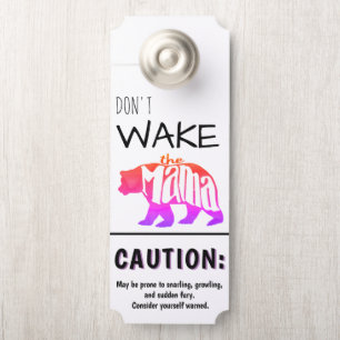 Maak de Mama Beer Retro Rainbow niet wakker