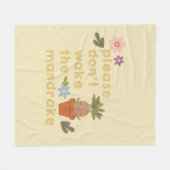Maak de mandrake niet wakker fleece deken (Voorkant (Horizontaal))