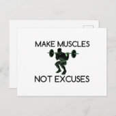 MAAK DE MENSEN NIET EXCUSES BRIEFKAART (Voorkant / Achterkant)