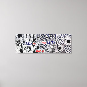 Maak de realiteit opnieuw canvas afdruk