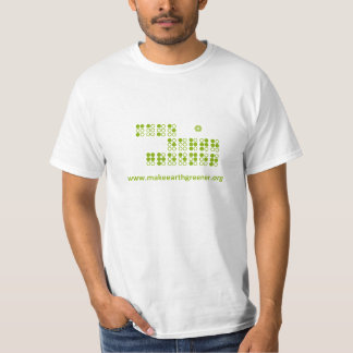 maak de T-shirt van de aarde groener