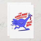 maak de Thanksgiving weer geweldig Kaart (Voorkant / Achterkant)