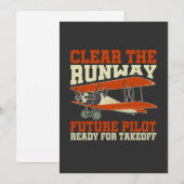 Maak de toekomstige proefbaan klaar voor de start feestdagenkaart (Voorkant / Achterkant)