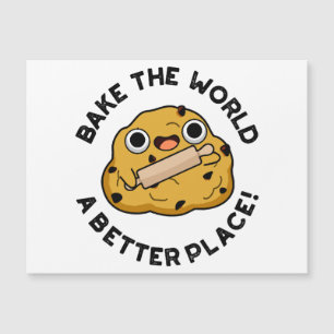 Maak de wereld een betere plek Schattige bakgrap