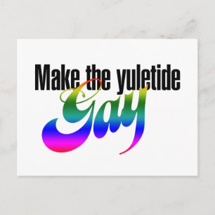 Maak de Yuletide GAY Briefkaart