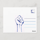 Maak deel uit van de blauwe golf 2020 briefkaart (Achterkant)