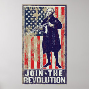 Maak deel uit van de revolutionaire afdrukken poster